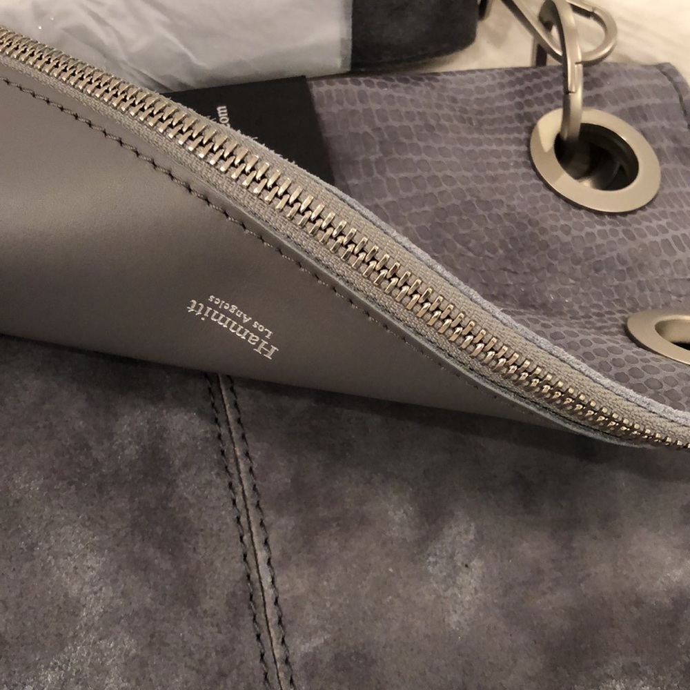 HAMMITT MONTANA REVERSIBLE BAG LARGE IN SLATE GRAY NWT - Picture 10 of 12
